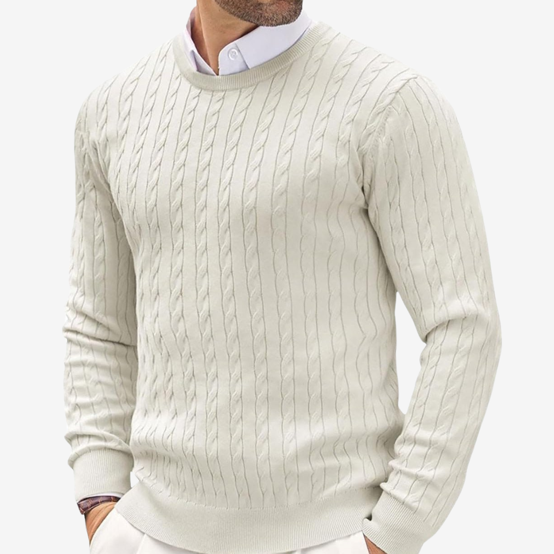 Cable Knit Sweater for Men - Image 2
