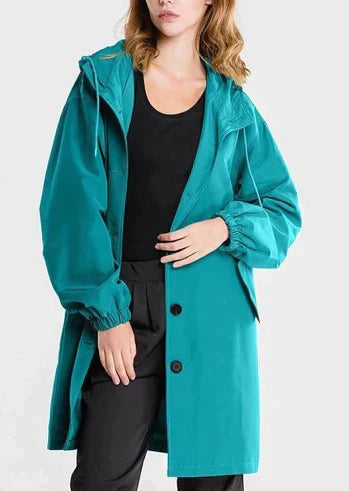 Hooded Mid-Length Coat for Women - Image 13