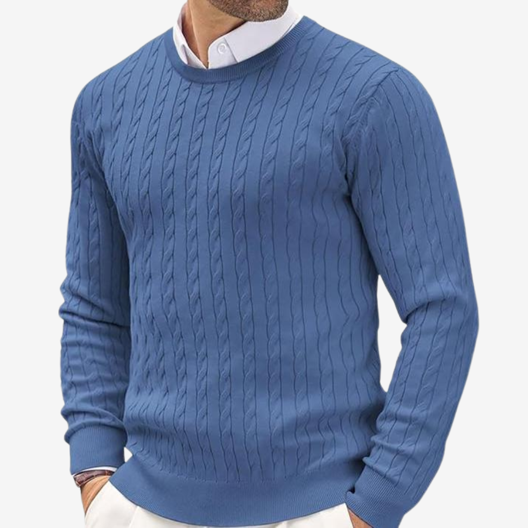 Cable Knit Sweater for Men - Image 4