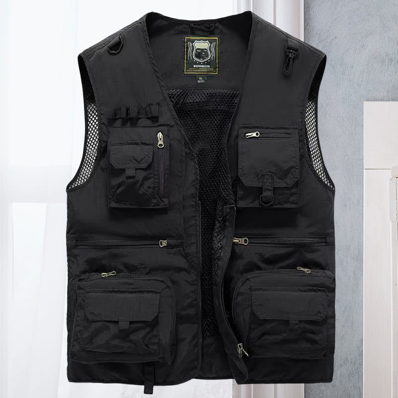 Multi-Pocket Utility Vest for Men - Image 6