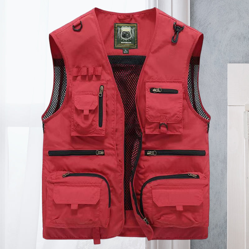 Multi-Pocket Utility Vest for Men - Image 5