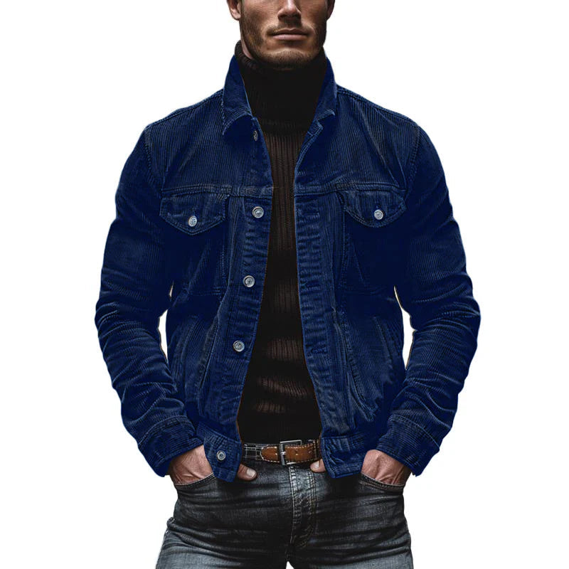 Button-Down Corduroy Jacket for Men - Image 8
