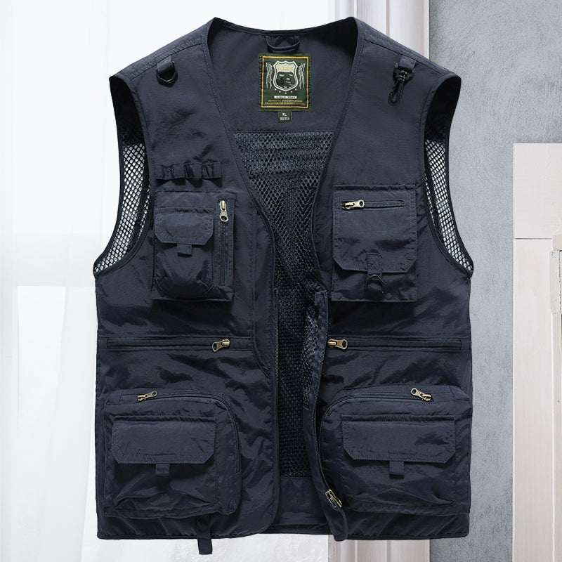 Multi-Pocket Utility Vest for Men - Image 7