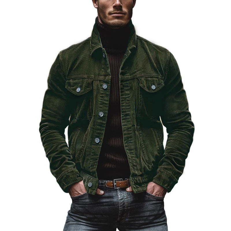 Button-Down Corduroy Jacket for Men - Image 7