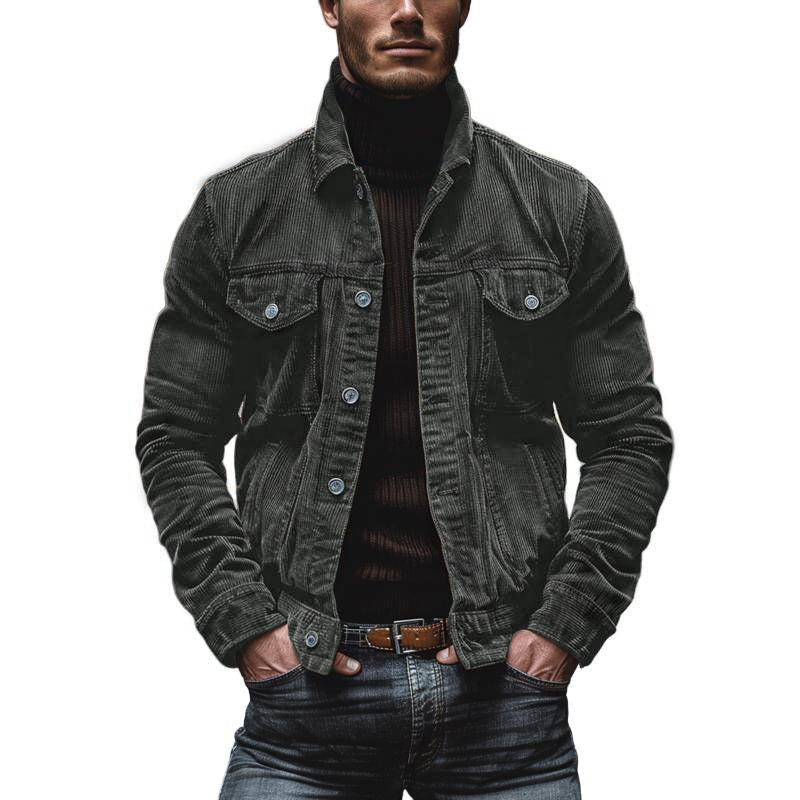Button-Down Corduroy Jacket for Men - Image 9