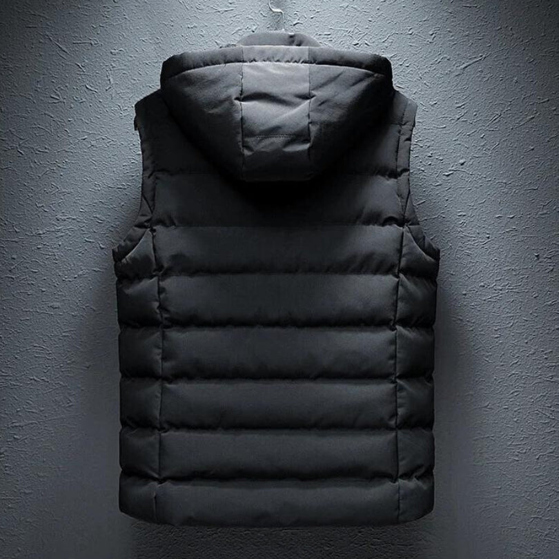 Hooded Puffer Vest for Men - Image 2