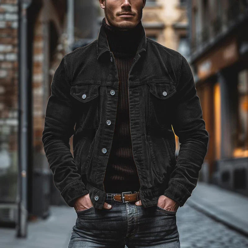 Button-Down Corduroy Jacket for Men - Image 6