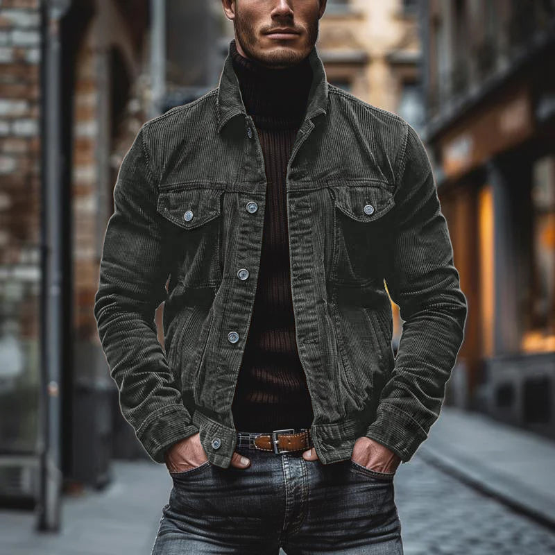 Button-Down Corduroy Jacket for Men - Image 5