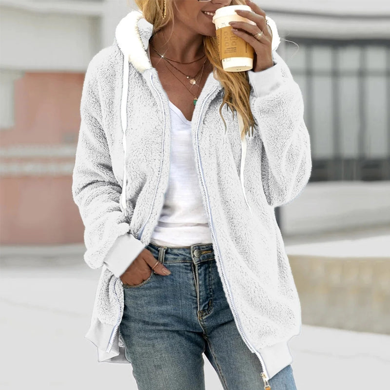 Hooded Zip Up Jacket for Women - Image 4