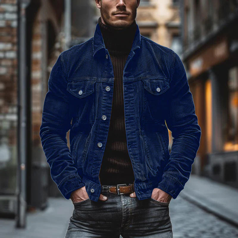 Button-Down Corduroy Jacket for Men - Image 4