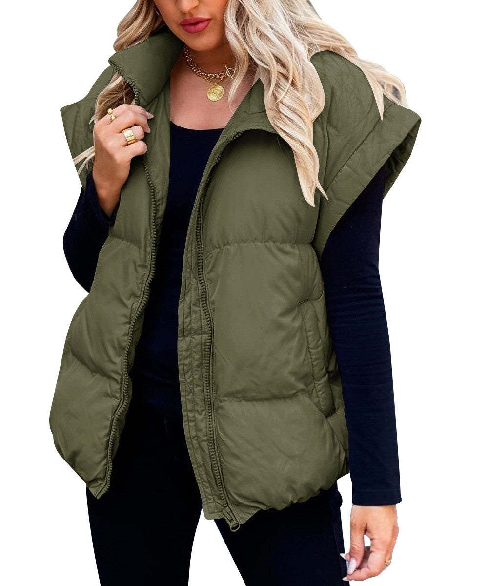Quilted Puffer Vest for Women - Image 3