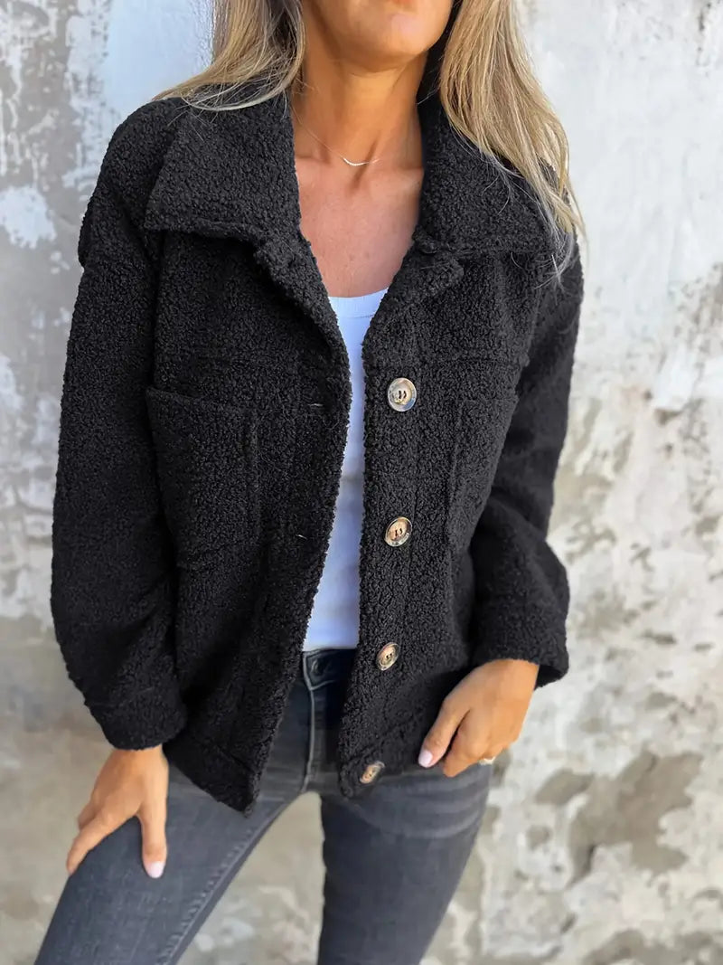 Oversized Collared Jacket for Women - Image 4
