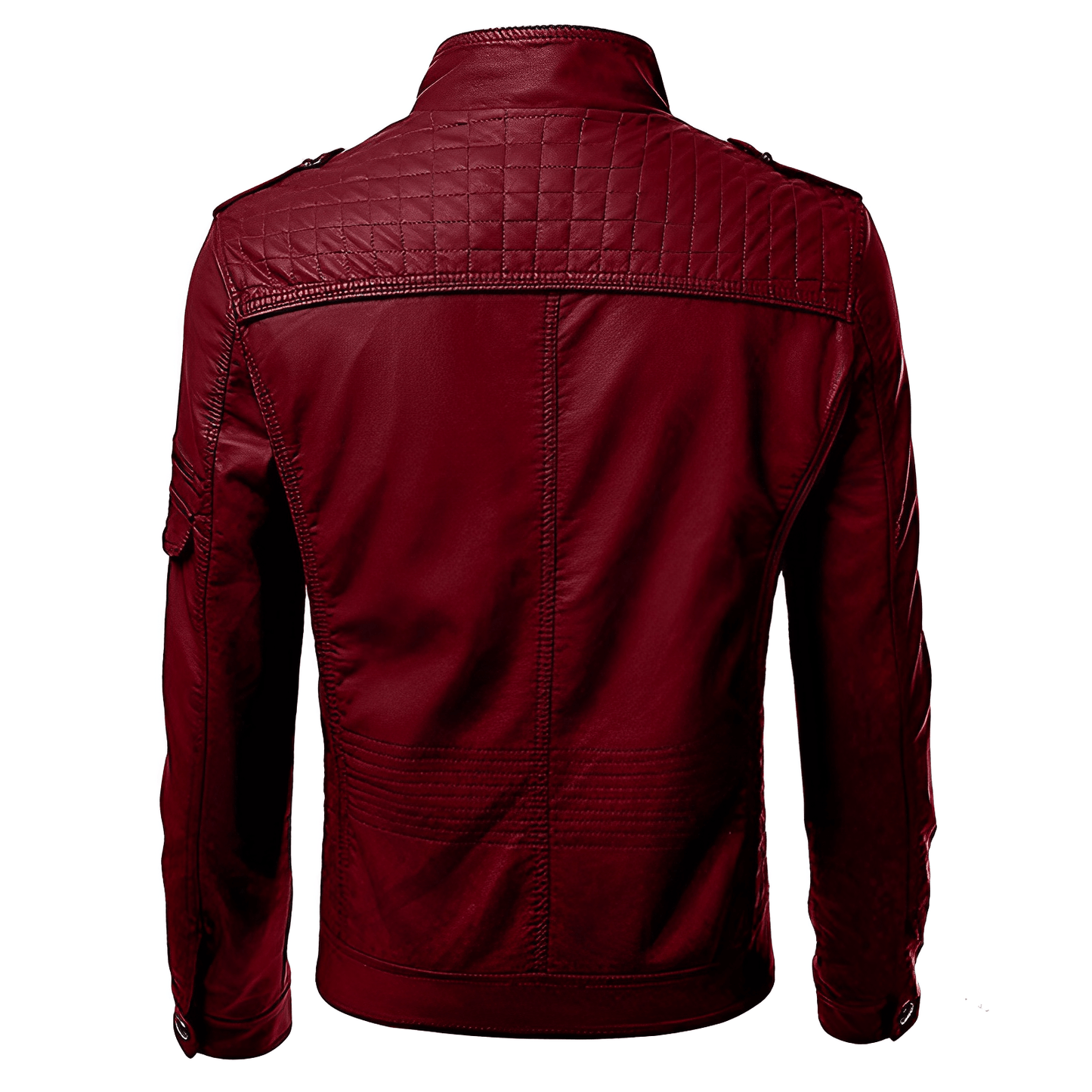 Slim Fit Biker Jacket for Men - Image 7
