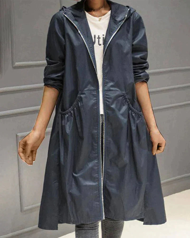 Hooded Long Coat for Women - Image 7