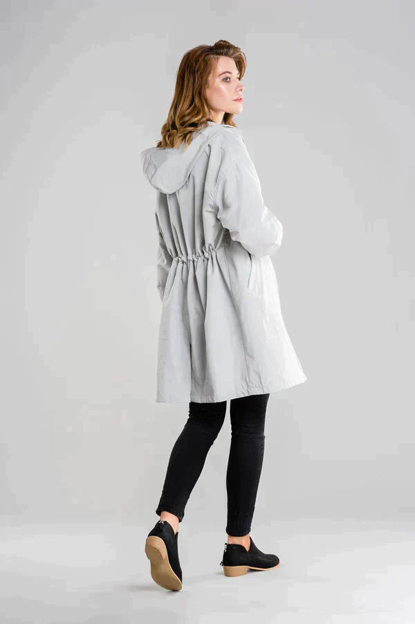 Hooded Mid-Length Coat for Women - Image 5