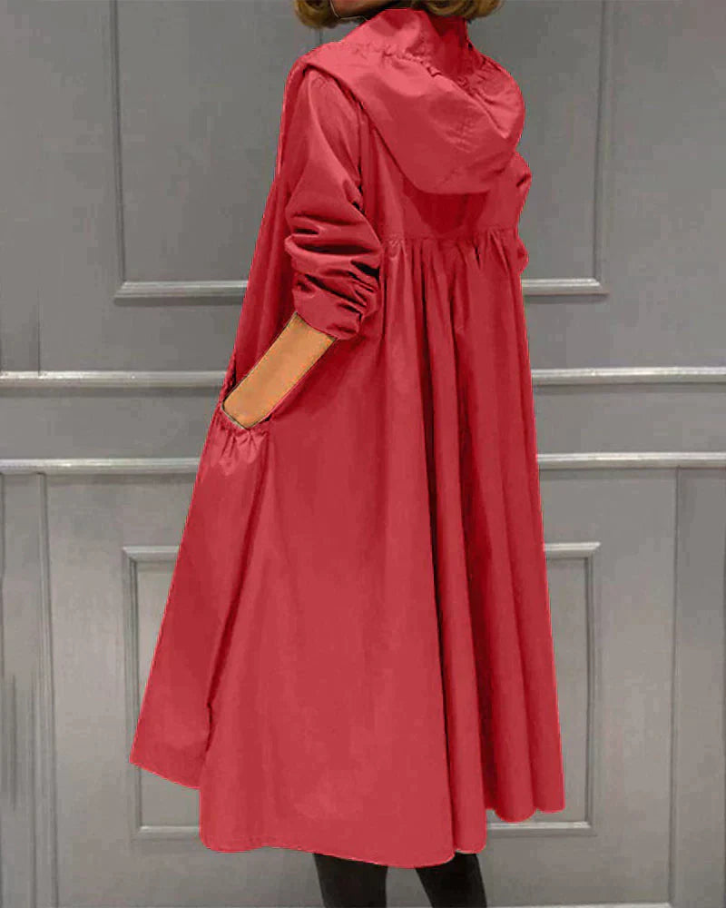 Hooded Long Coat for Women - Image 6