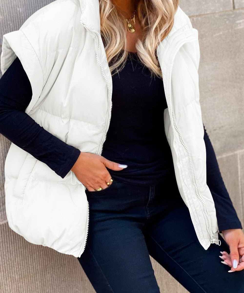 Quilted Puffer Vest for Women - Image 4