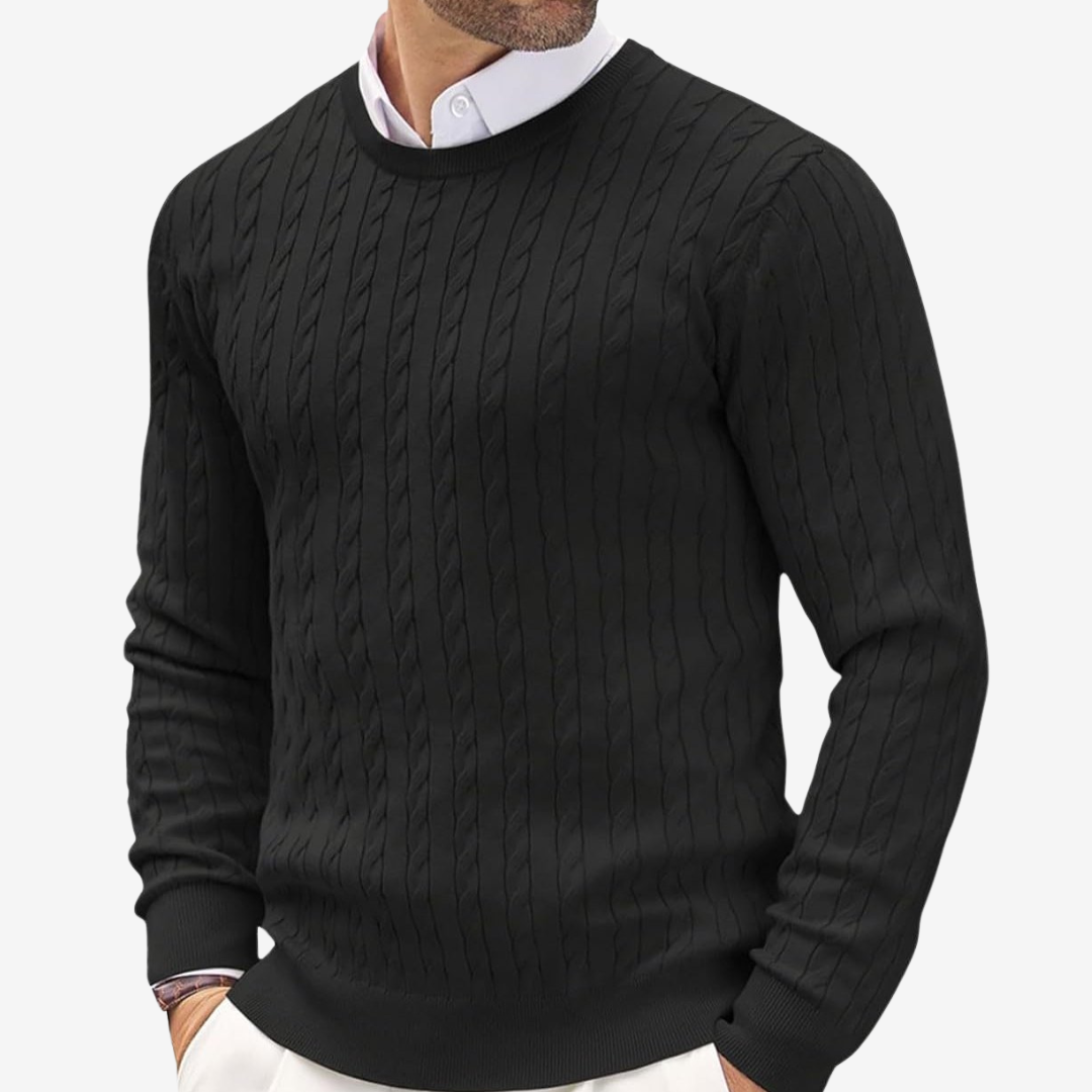 Cable Knit Sweater for Men - Image 3