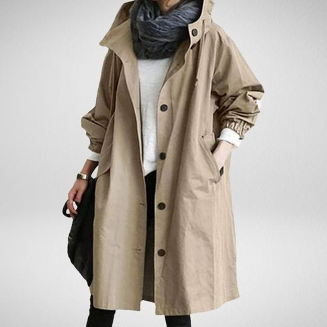 Hooded Long Coat for Women - Image 5