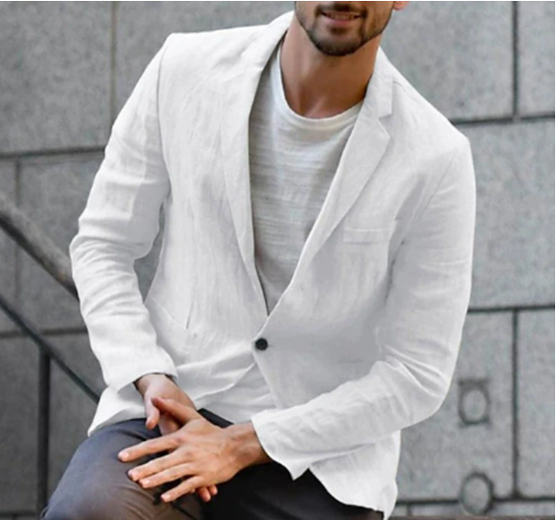 Slim-Fit Casual Blazer for Men - Image 3