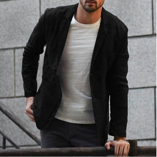 Slim-Fit Casual Blazer for Men - Image 2