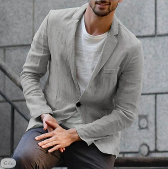 Slim-Fit Casual Blazer for Men - Image 1