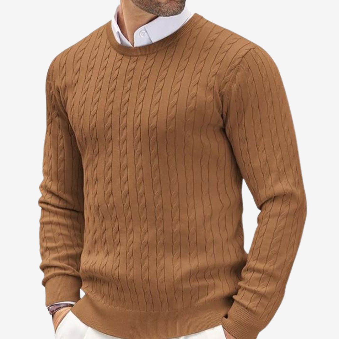 Cable Knit Sweater for Men - Image 6