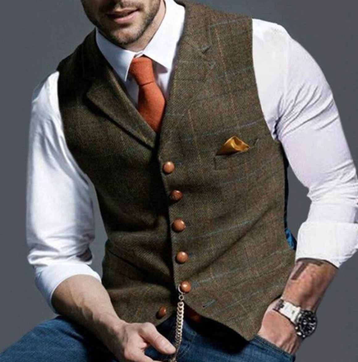 Slim Fit Formal Vest for Men - Image 7