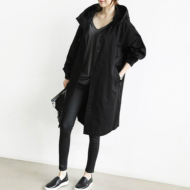 Hooded Long Coat for Women - Image 4