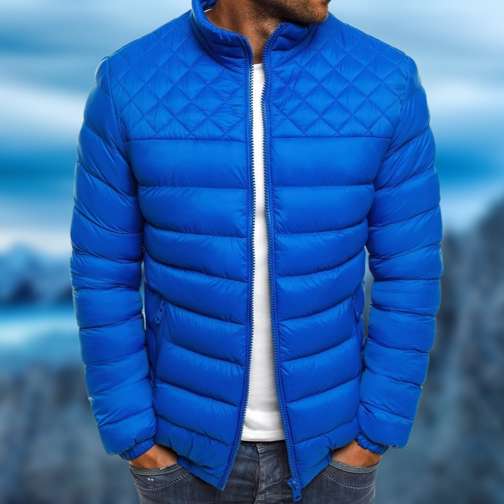 Quilted Puffer Jacket for Men - Image 4