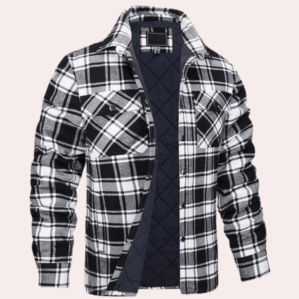 Plaid Shirt Jacket for Men - Image 4
