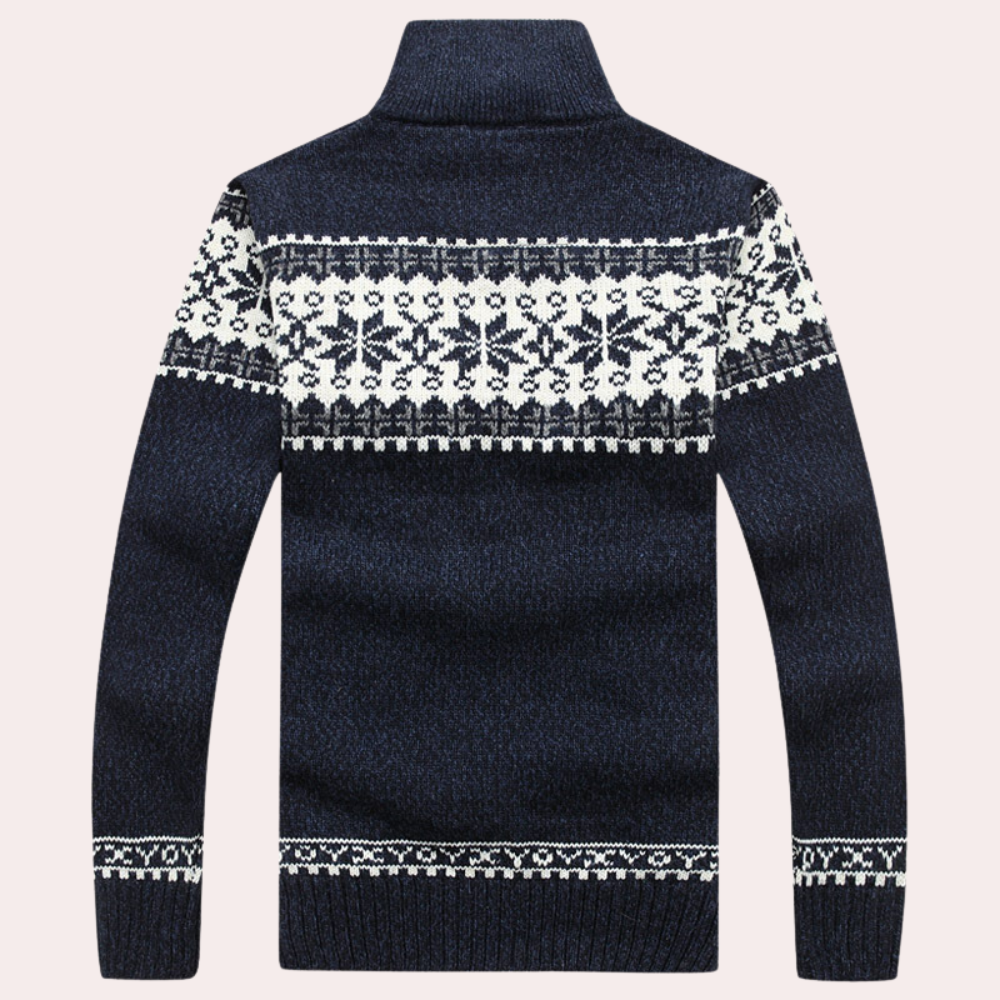 Full Zip Knit Jacket for Men - Image 2
