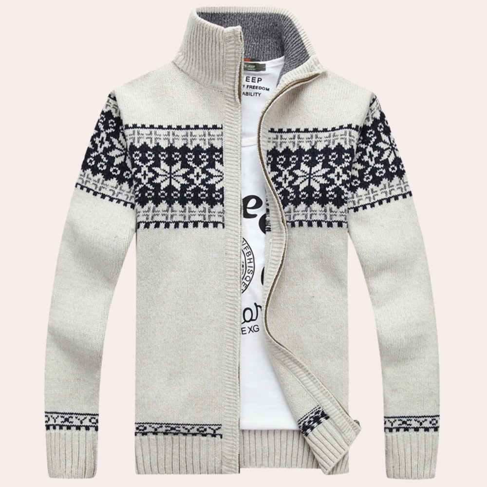 Full Zip Knit Jacket for Men - Image 5
