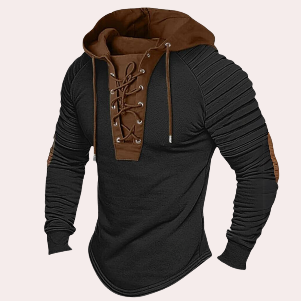 Lace-Up Hoodie for Men - Image 6