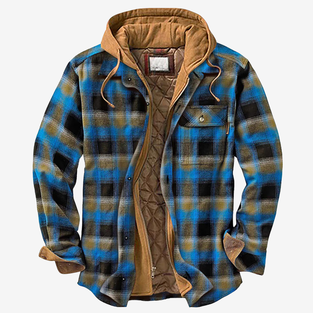 Hooded Flannel Jacket for Men - Image 2