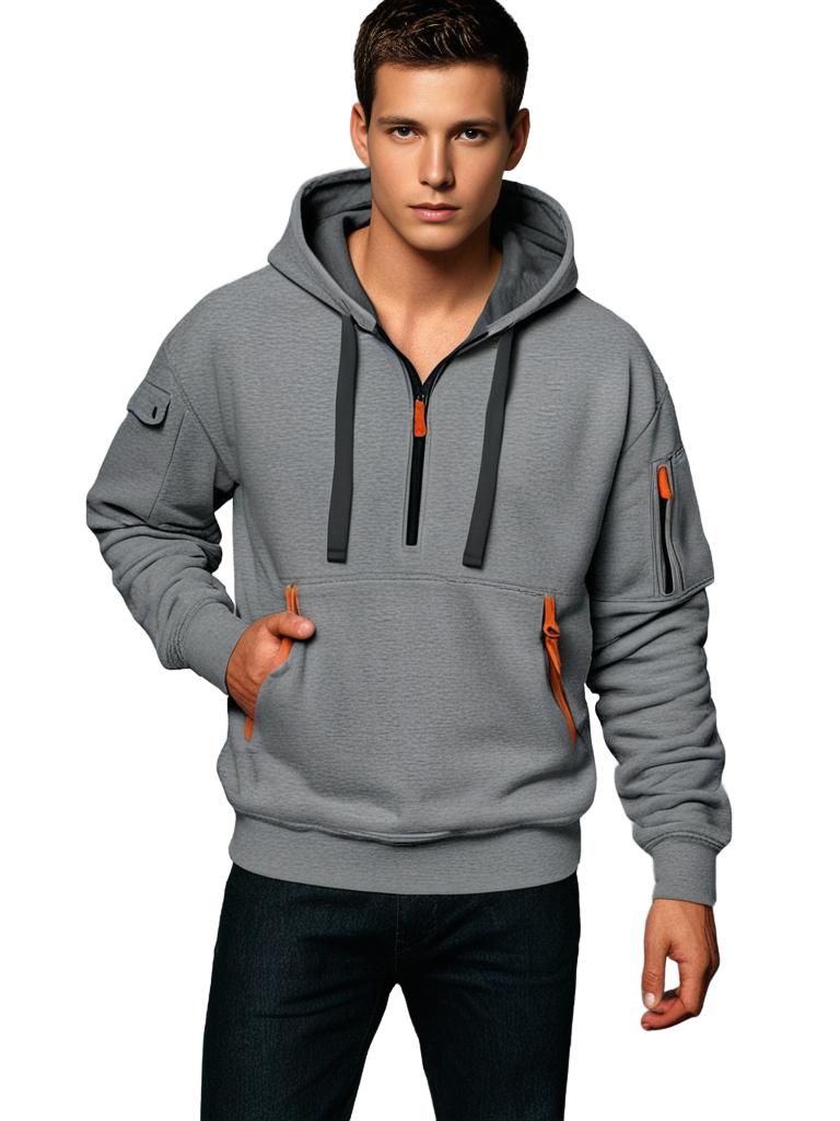 Utility Pullover Hoodie for Men - Image 4