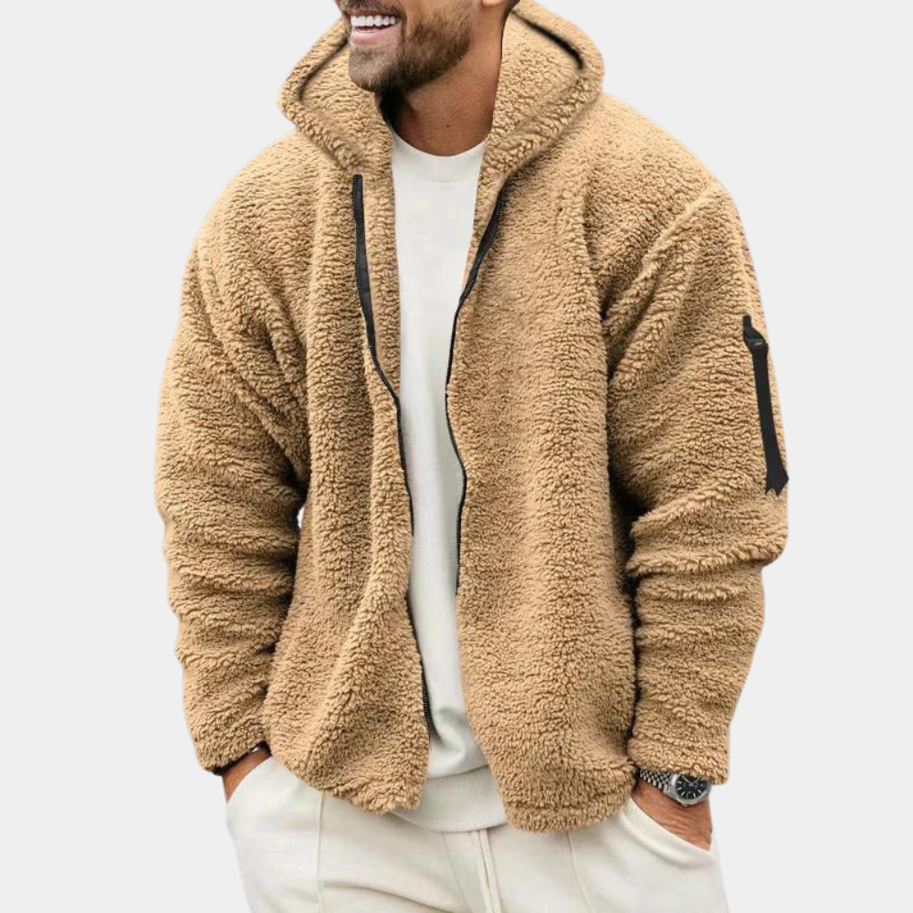 Hooded Fleece Jacket for Men - Image 1