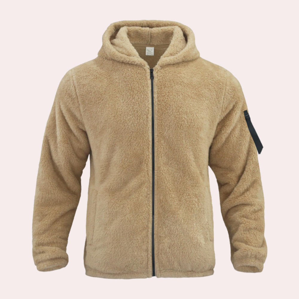 Hooded Fleece Jacket for Men - Image 3