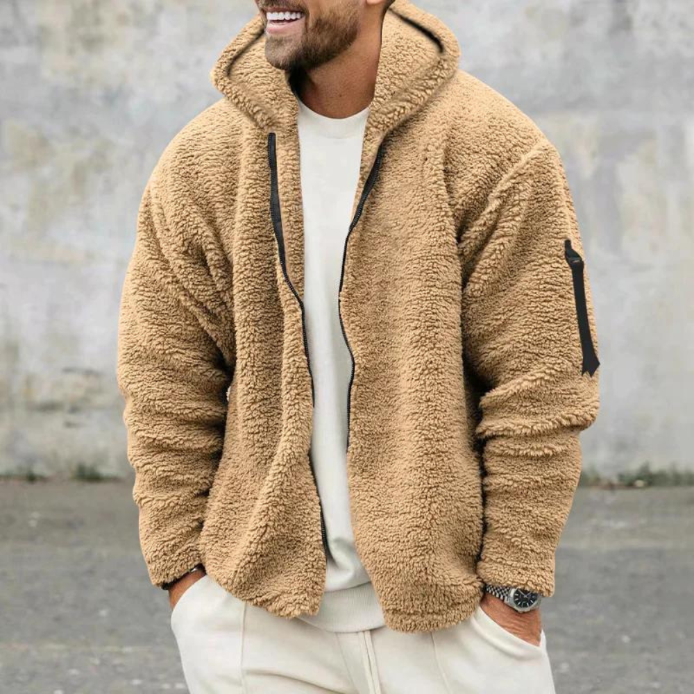 Hooded Fleece Jacket for Men - Image 6