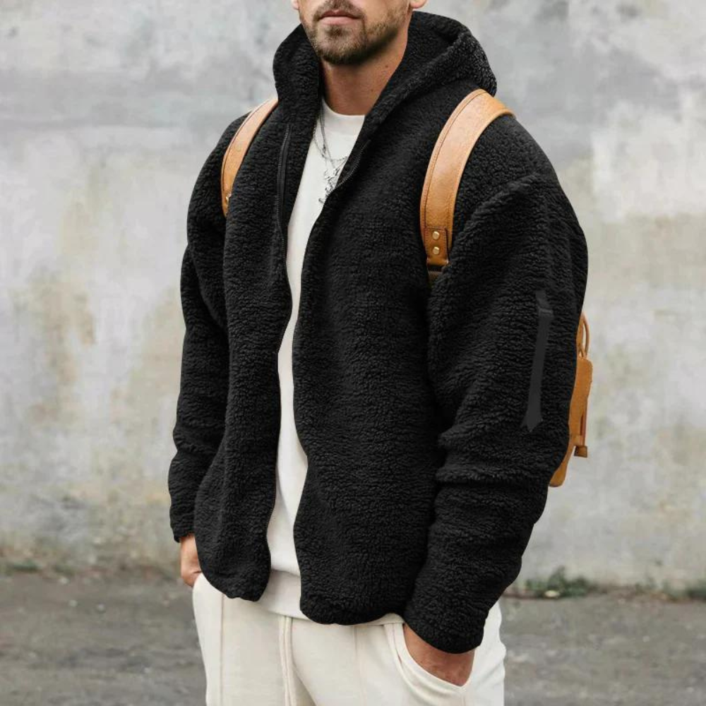 Hooded Fleece Jacket for Men - Image 7