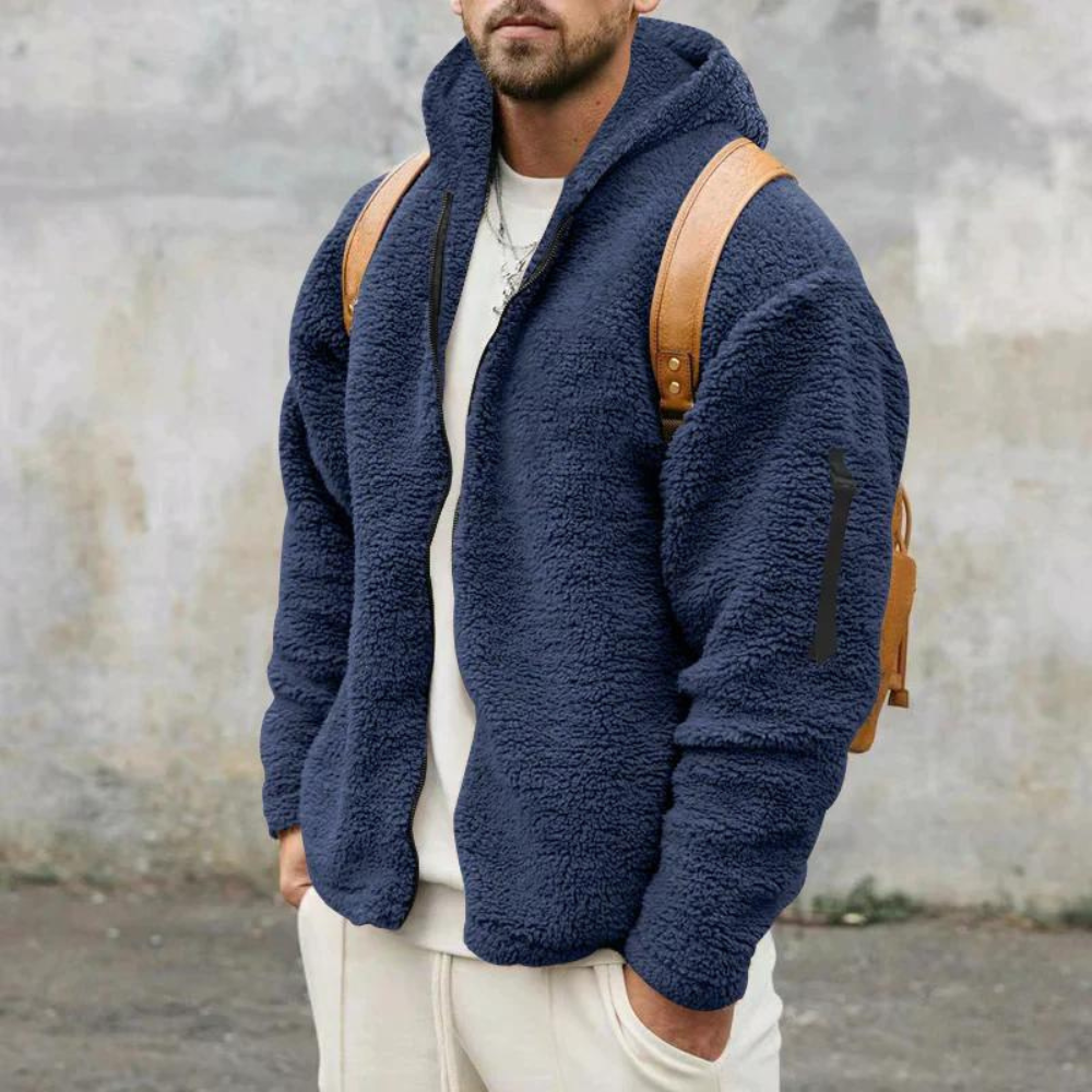 Hooded Fleece Jacket for Men - Image 8