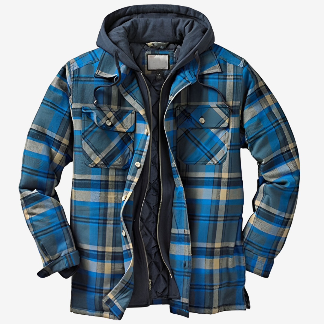 Hooded Flannel Jacket for Men - Image 6