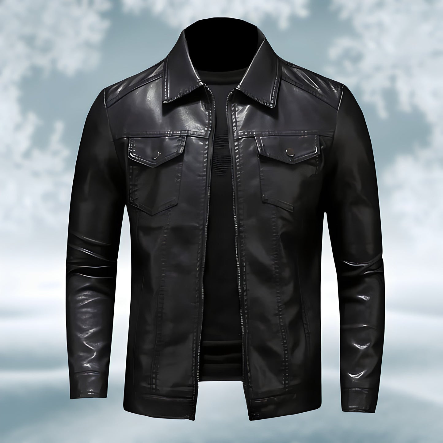Button-Up Jacket for Men - Image 2