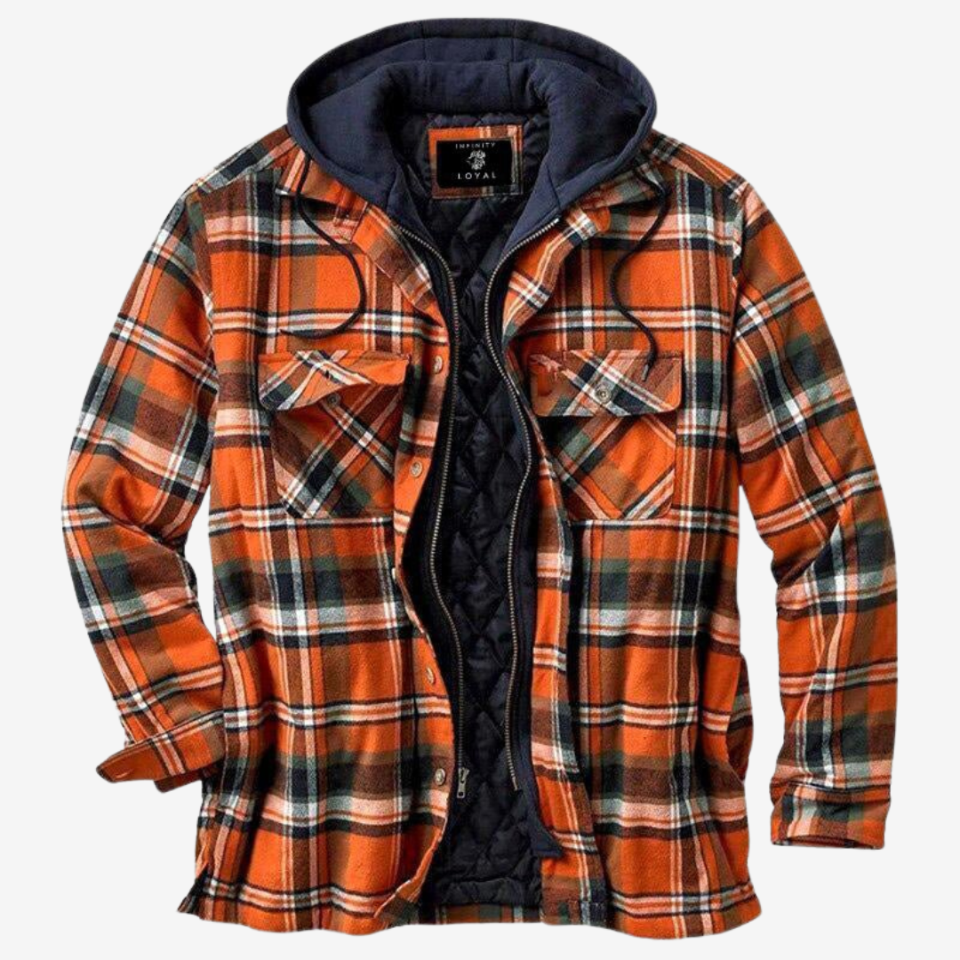 Hooded Flannel Jacket for Men - Image 4