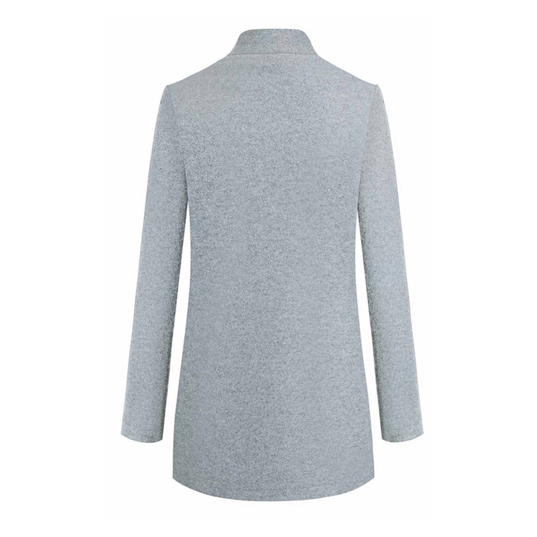 Open Front Long Coat for Women - Image 3