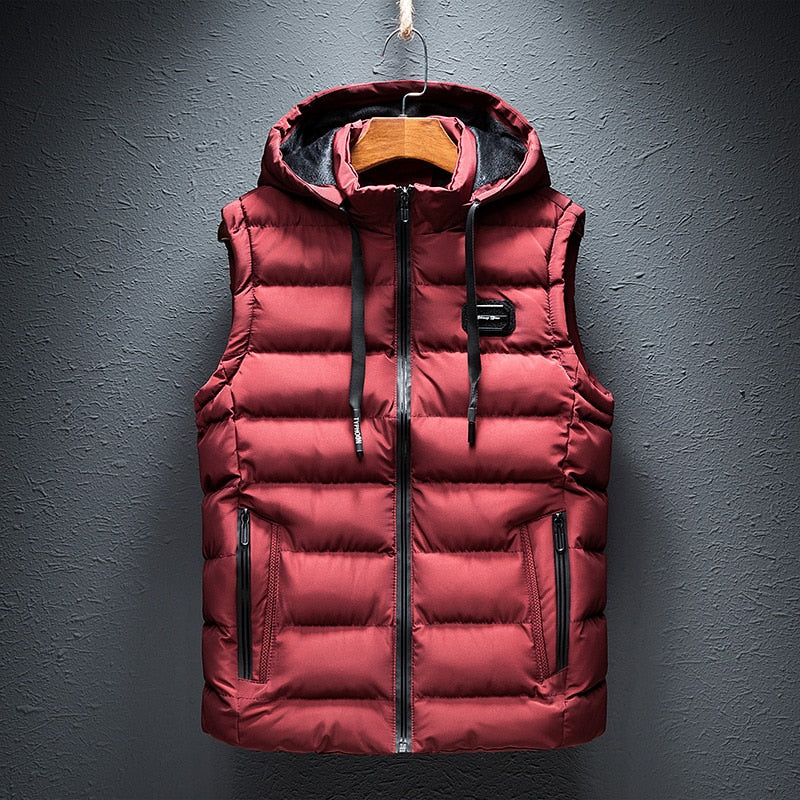 Hooded Puffer Vest for Men - Image 6