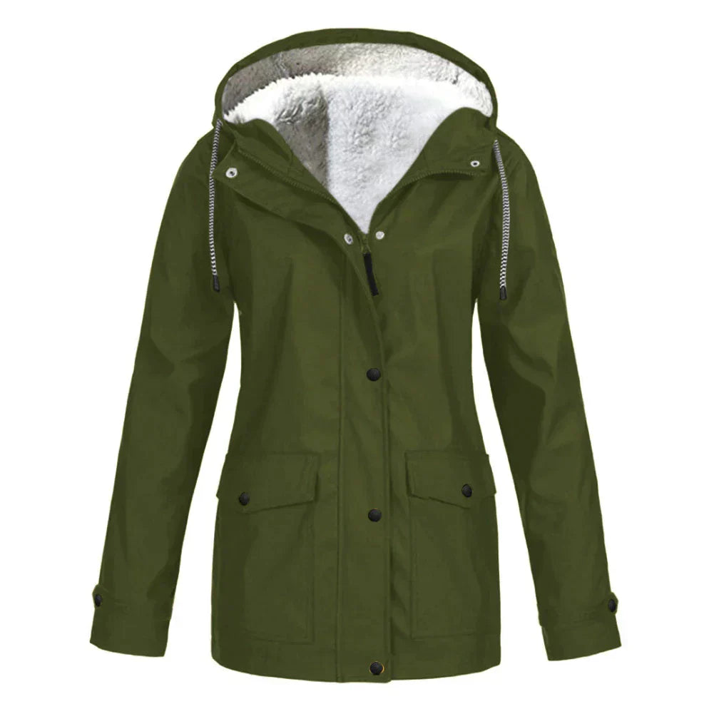 Hooded A-Line Coat for Women - Image 9