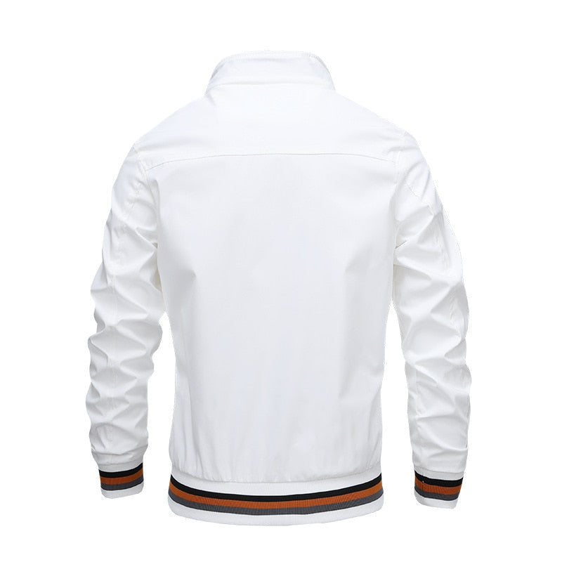 Zip-Up Bomber Jacket for Men - Image 2