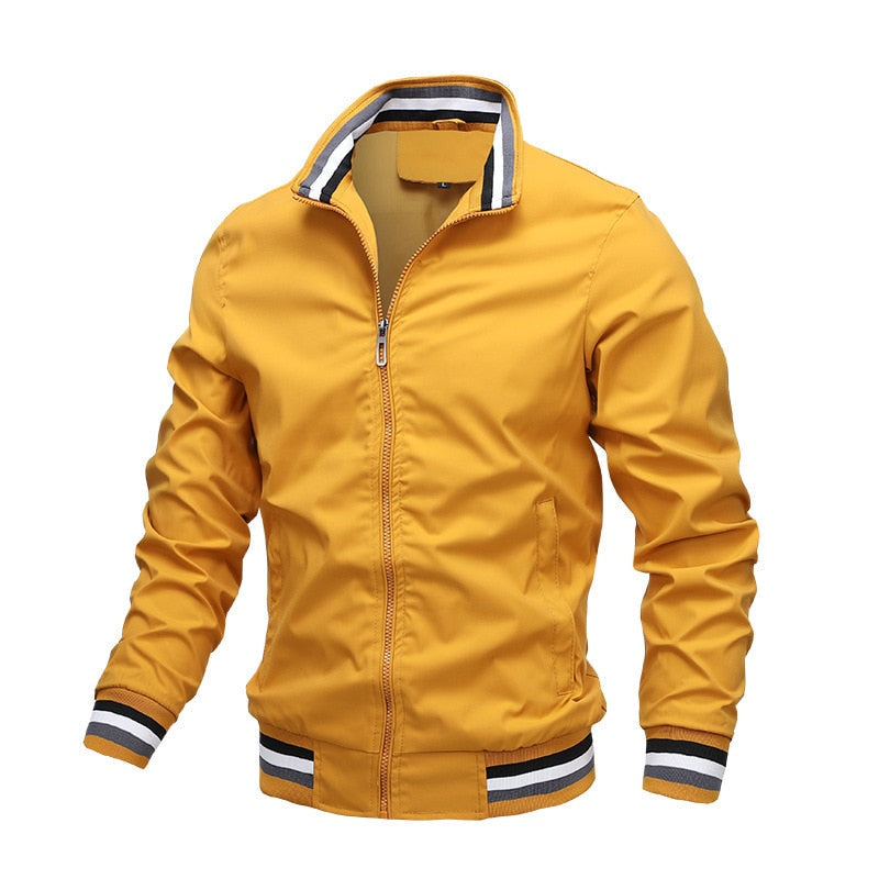 Zip-Up Bomber Jacket for Men - Image 8