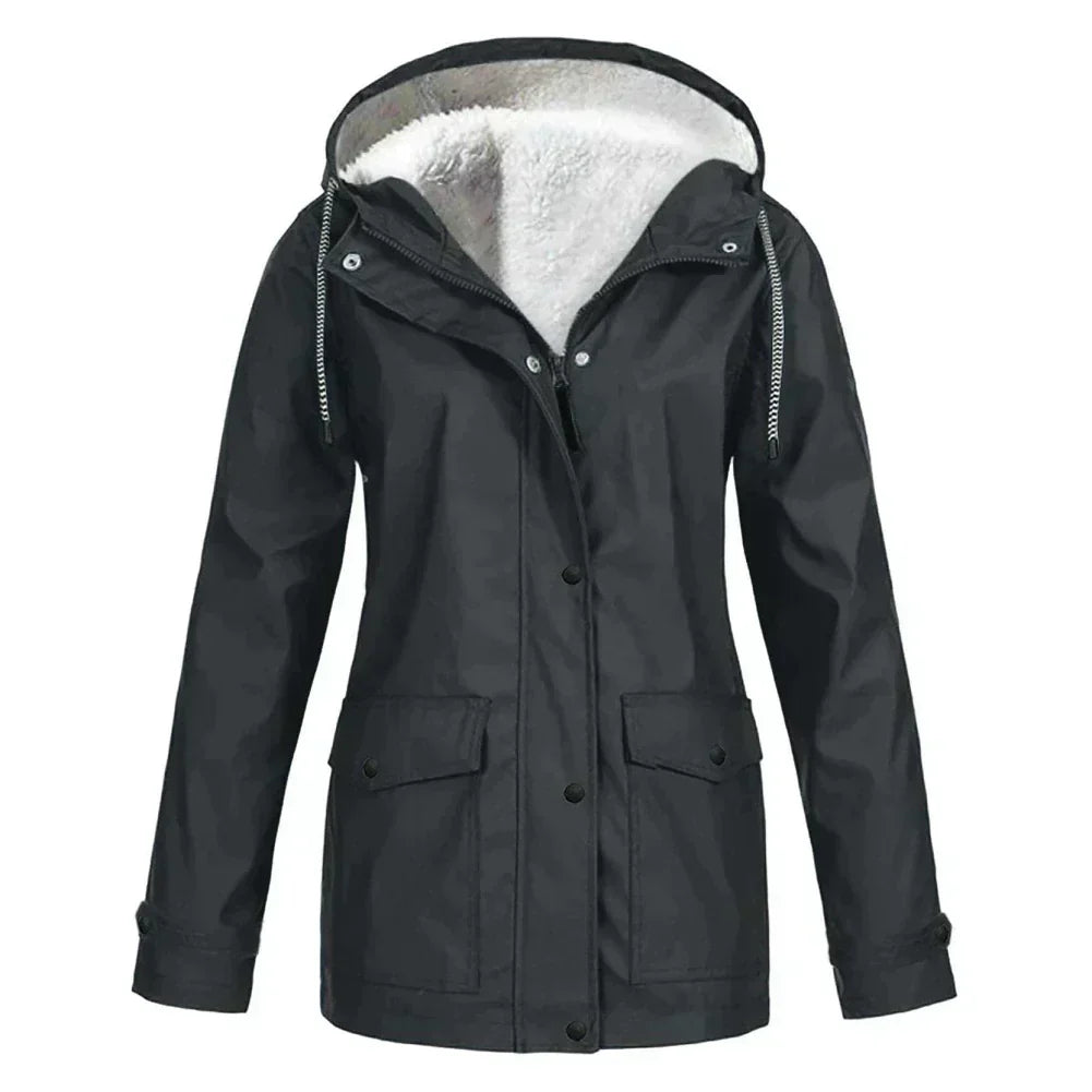 Hooded A-Line Coat for Women - Image 4